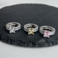 Light Luxury S925 Sterling Silver Zircon Ring for Women