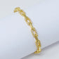 Alternatively Linked Open Bangle Bracelet