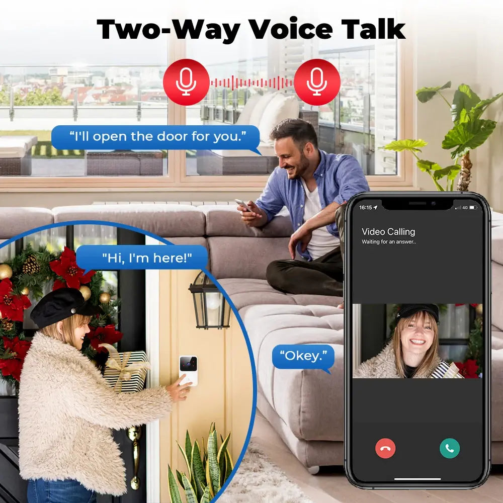 Wi-Fi Video Doorbell - Glide Goods LLC