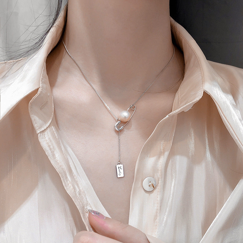 S925 Silver Unique Design Pearl Choker Necklace
