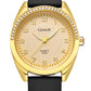 EAJOMIN Waterproof Analog Womens Watch for Nurses Nursing LadyStudentswith Easy Read DialSecond Hand Soft Silicone Band Quartz Female Dress Wrist Watches (G723 Gold)