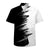 White Black Mens Hawaiian Shirts 3D Graphic Button Down Short Sleeve Tropical Holiday Beach Aloha Shirt