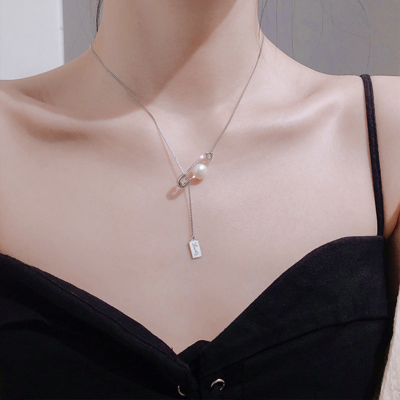 S925 Silver Unique Design Pearl Choker Necklace