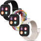Kuaguozhe 3 Pack Magnetic Braided Bands Compatible with AT&T amiGo Jr Watch Breathable Adjustable Braided Sport Wristband for Small Wrist