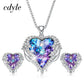 Heart Crystal Necklace - Glide Goods LLC