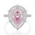S925 Sterling Silver Luxury Water Drop Zircon Ring