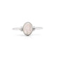 Koral Jewelry Oval Moonstone Delicate Ring 925 Sterling Silver Vintage Boho Chic (8) - Glide Goods LLC