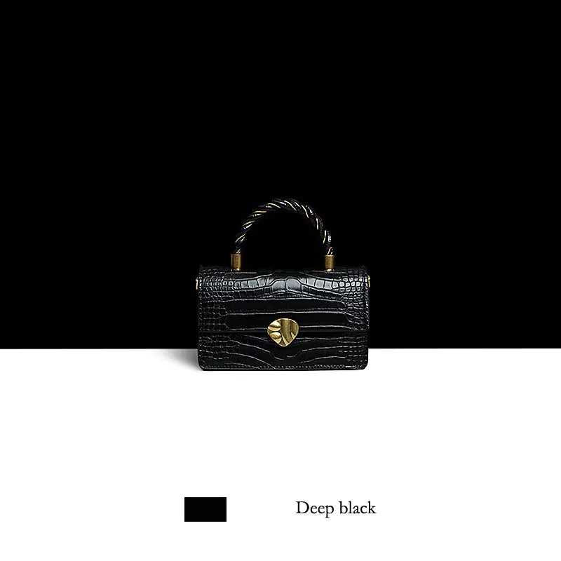 Vintage Genuine Leather Handbag with High-Quality Hardware - Glide Goods LLC