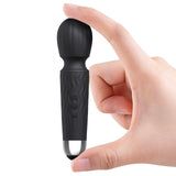 MANFLY Rechargeable Travel Mini Home Massage Tool Handheld Quiet Powerful Neck Muscle Massager (Black)