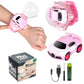 2023 Remote Control Car Watch Toys with LED Light2.4 GHz Mini Racing Cars Wrist Toy for KidsRC Small Car Interactive Outdoor Game Christmas Halloween Birthday GiftsPink