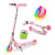 TENBOOM Scooter Kids Scooter with Handbrake Toddler Scooter Scooters for Kids 3+ Light up LED Wheels Toys for Kids Adjustable Handlebar Foldable Scooter for Kids Pink