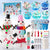 LAWOHO Build a Snowman Kit with Clear Slime & Air Dry Clay for Kids Christmas Crafts for Kids Slime Kit for Kids Christmas Gifts for Kids Stocking Stuffers for Kids Christmas Crafts Snowman Kit