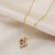 Ocean Heart Crystal Necklace - Glide Goods LLC