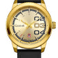 EAJOMIN Mens Large Big Face Wrist Watch Waterproof Silicone Band Watch for Men Quartz AnalogEasy Read Male Dress Date Luminous Sport Watch Elegant Gift (G702 Gold)
