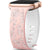 Easuny Floral Engraved Bands for Apple Watch Women 38mm 40mm 41mm 42mm 44mm 45mm 46mm Soft Silicone Cute Dressy Wrist Strap for iWatch SE Series 10 9 8 7 6 5 4 3 Ultra iPhone Watch Band Accessories