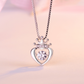 Crown Heart Necklace with Pendant