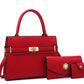 3-Piece Women's Handbag Set with Quality Leather - Glide Goods LLC