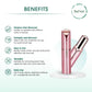 Rechargeable Facial + Eyebrow Hair Removers Set -2 Pack - Glide Goods LLC