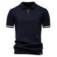 2025 Summer Men's Knit Cotton Polo Shirt (One Piece) - Glide Goods LLC
