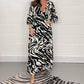 2023 Fall/Winter Women's Casual Printed Dress