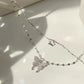 Butterfly Double Layer Chain Necklace - Glide Goods LLC