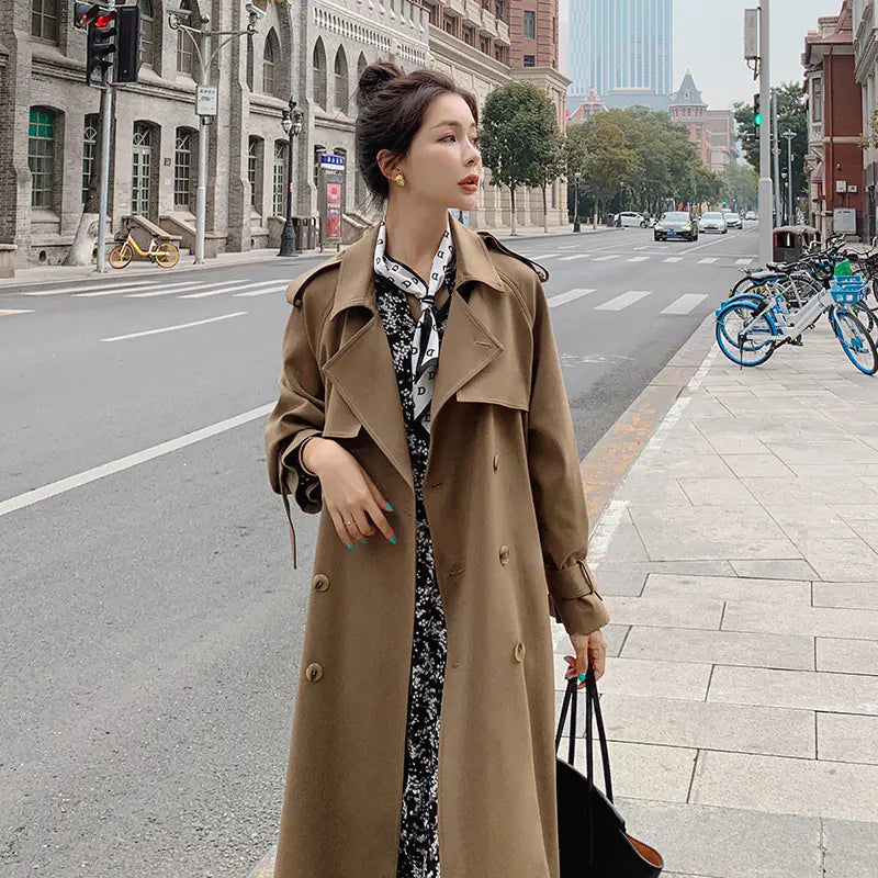 Women's Mid-Length Over-the-Knee Slimming Coat
