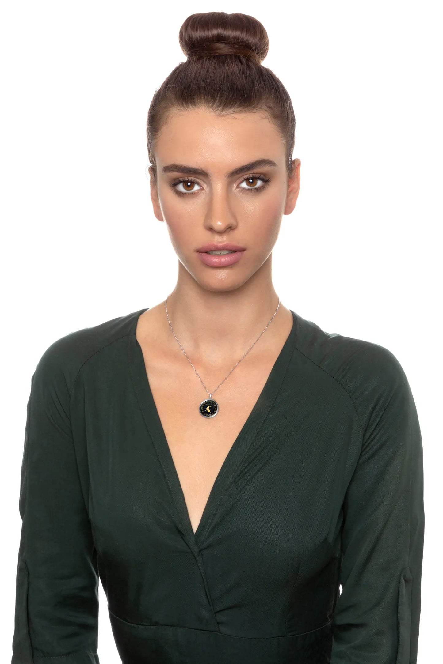 Capricorn Necklaces for Lovers of the Zodiac 24k Gold Inscribed - Glide Goods LLC