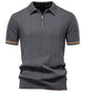 2025 Summer Men's Knit Cotton Polo Shirt (One Piece) - Glide Goods LLC