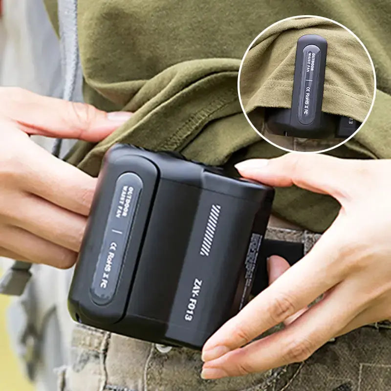 Portable Rechargeable Mini Waist Fan - Glide Goods LLC