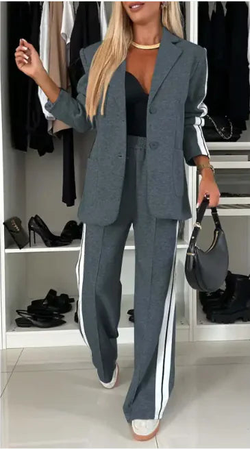 Seasonal Elegance Lapel Suit - Glide Goods LLC