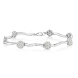 A radiant blend of elegance and timeless beauty in sterling silver and diamonds. - Glide Goods LLC