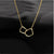 Sterling Silver and Gold Geometric Square Necklace - Glide Goods LLC