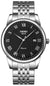 MASTOP Mens Quartz Watch Roman Numeral Business Casual Fashion Analog Wrist Watch Classic Calendar Date Window 30M Waterproof Comfortable Leather Watches (Steel Black)