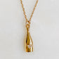 Golden Champagne Pendant Necklace