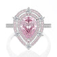 S925 Sterling Silver Luxury Water Drop Zircon Ring