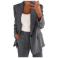 Business Casual Outfits for Women Professional Pant Suits 2 Piece Office Outfit Work Blazer Set Women Dressy Suit Wide Leg Pants Set Fashion Outfits Dark Gray