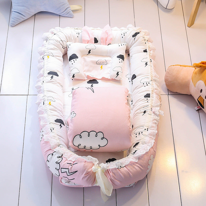 Portable Removable Washable Baby Bed with Quilt