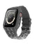 Sports Silicone Band with Bumper Case Compatible with Apple Watch Band 44mm 45mm for Women Rugged Wrist Strap Replacement for i-Watch Bands for Women Series 9 8 7 6 5 4 SE