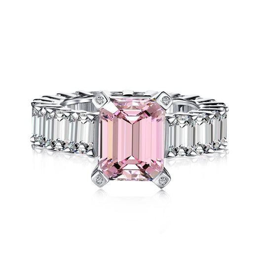 Light Luxury S925 Sterling Silver Zircon Ring for Women