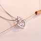 Crown Heart Necklace with Pendant