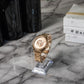 Coach Boyfriend Crystal Bezel Rose Gold Toned Wrist Watch