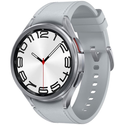 SAMSUNG Galaxy Watch 6 Classic 47mm Stainless-Steel Smartwatch w/ Fitness Tracker Heart Monitor BIA Sensor Bluetooth – Silver