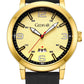 GEDIYAR New Men Sports Watch with Quartz Silicone Band Date Display Waterproof Analog Wrist Watches for Mens (G690 Gold)