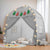 besrey Large Kids Play Tent with Christmas Tree Flags & Lights Kids Tent Indoor Toddler Tent for Boys&Girls for Kids Great Kids Playhouse 61" x39" x 58"
