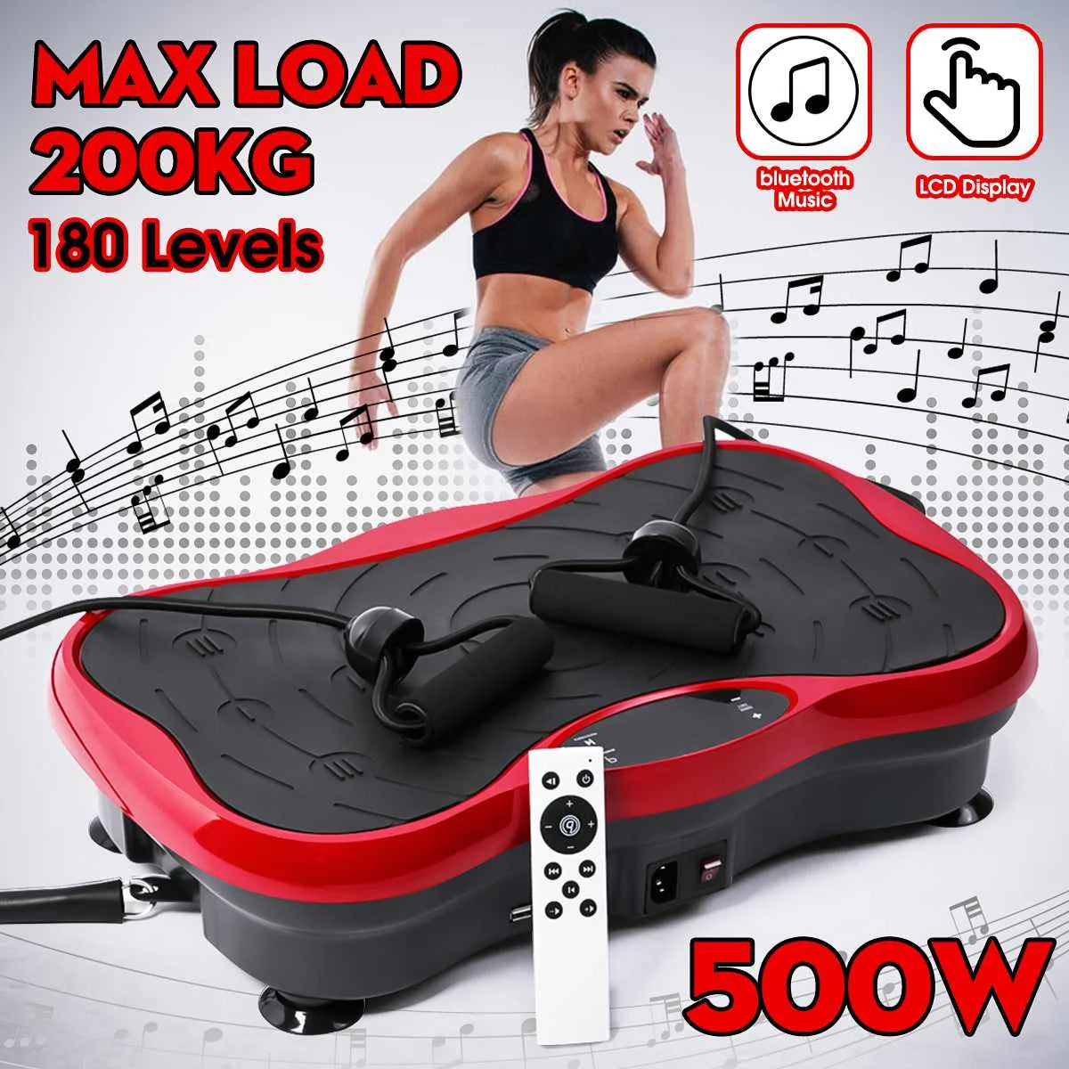 Exercise Fitness Vibration Machine Trainer Plate Platform - Glide Goods LLC
