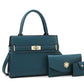 3-Piece Women's Handbag Set with Quality Leather - Glide Goods LLC