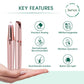Rechargeable Facial + Eyebrow Hair Removers Set -2 Pack - Glide Goods LLC