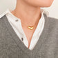 Bold Molten Heart Necklace - Glide Goods LLC