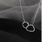 Sterling Silver and Gold Geometric Square Necklace - Glide Goods LLC