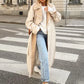 Over the knee women's trench coat